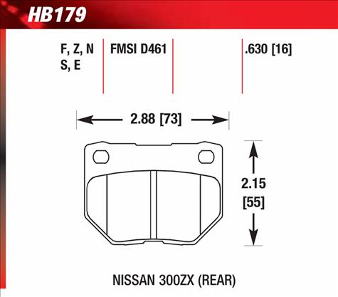 Hawk Performance HB179Z.630 Performance Ceramic Disc Brake Pad 