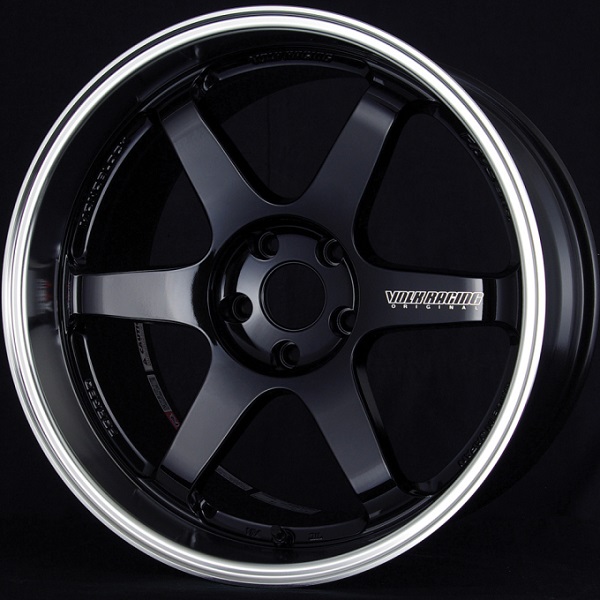 Volk Racing TE37 Tokyo Time Attack Wheel in Double Black with Diamond-Cut rim 