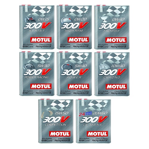 Motul 300V Racing Engine Oils with ESTER Core® technology